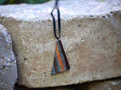 Striped Triangle Necklace