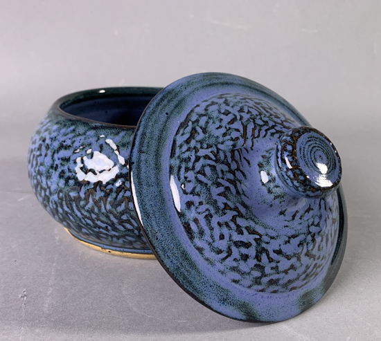 Textured Covered Jar