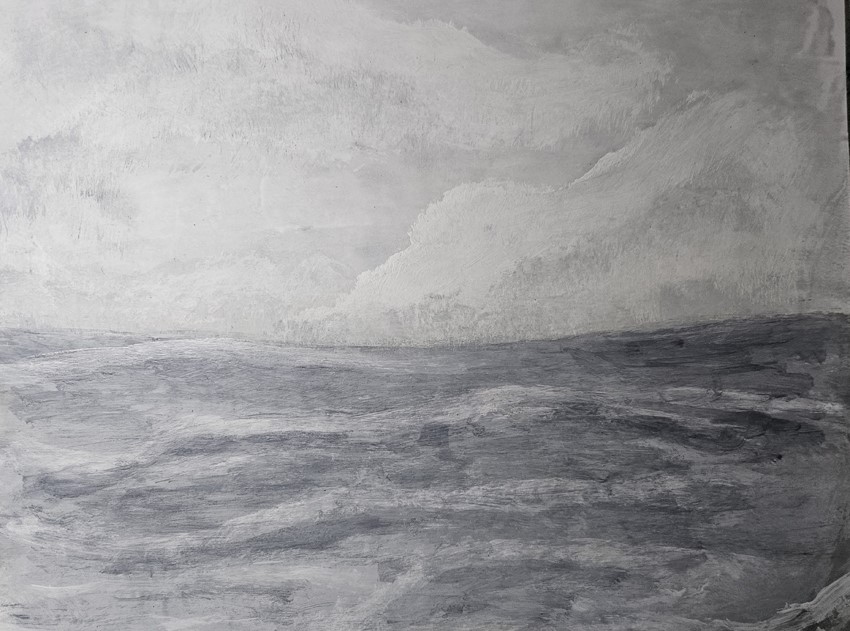 Monochromatic Storm at Sea