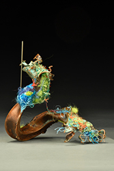 Blossoming Tube Brooch