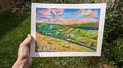 Rolling Hills at Sunset