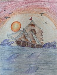 Sailing into the Orange Sky