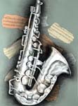 Charcoal Saxophone