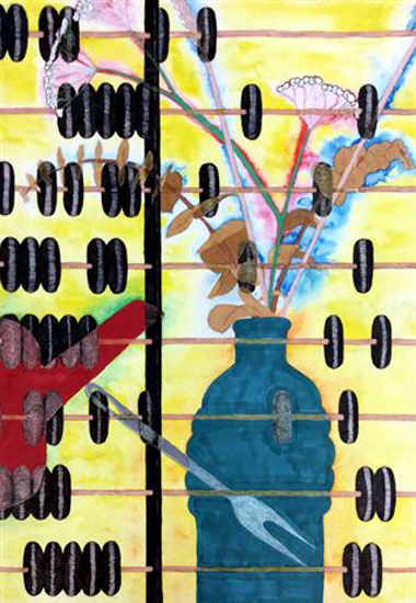 Tea with Abacus and Flowers