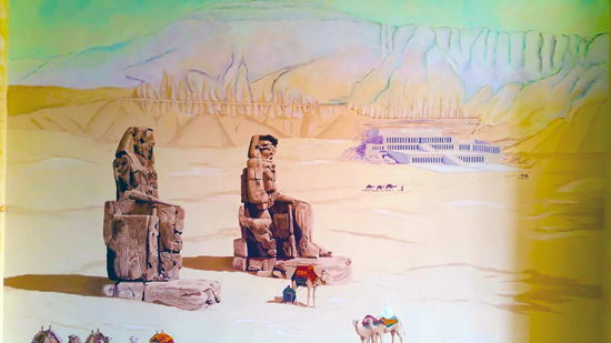 Restaurant Mural in Egypt