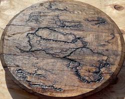 Wood Fracked Lazy Susan