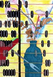 Tea with Abacus and Flowers