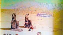 Restaurant Mural in Egypt