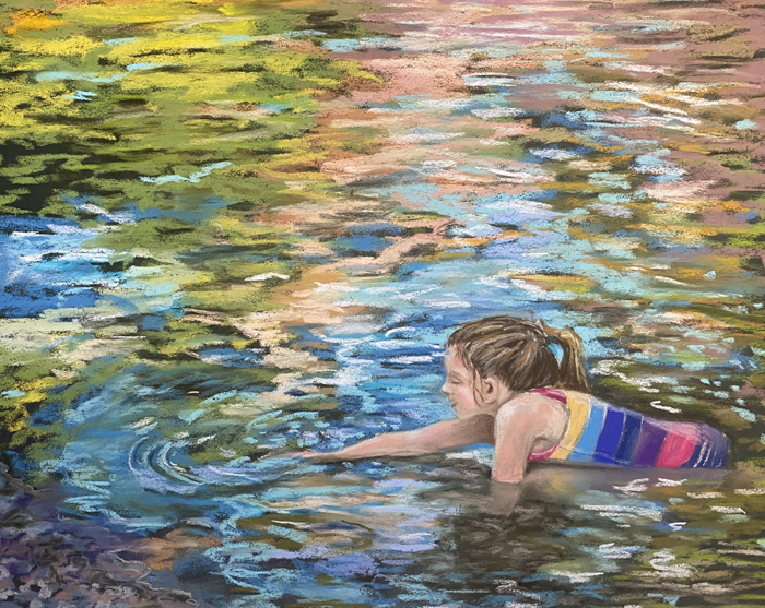 Reflections with my granddaughter