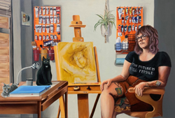 Self Portrait in the Studio