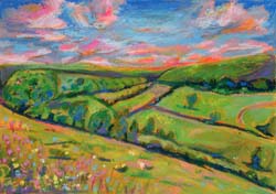 Rolling Hills at Sunset